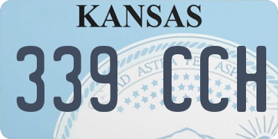 KS license plate 339CCH