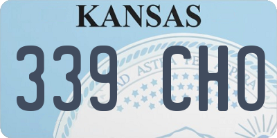KS license plate 339CHO