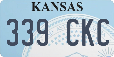 KS license plate 339CKC