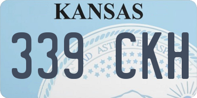 KS license plate 339CKH