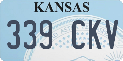 KS license plate 339CKV