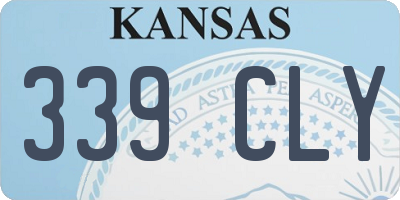 KS license plate 339CLY