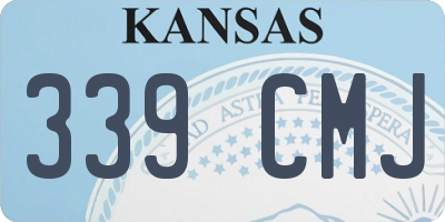 KS license plate 339CMJ