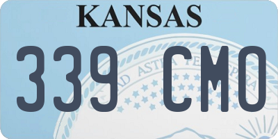 KS license plate 339CMO