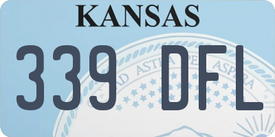 KS license plate 339DFL