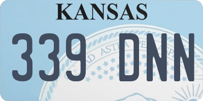 KS license plate 339DNN