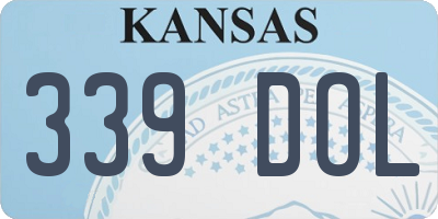 KS license plate 339DOL
