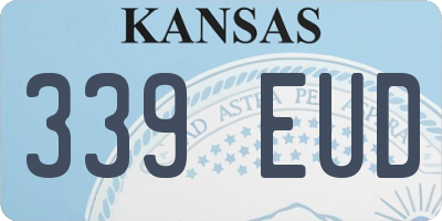 KS license plate 339EUD