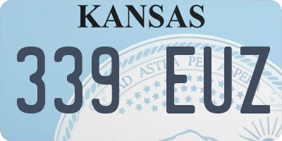 KS license plate 339EUZ