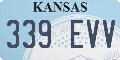 KS license plate 339EVV