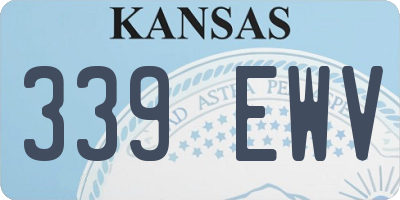 KS license plate 339EWV