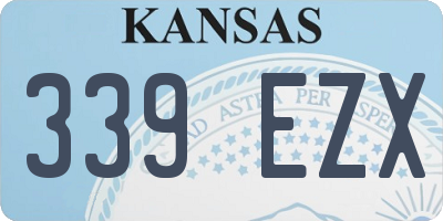 KS license plate 339EZX