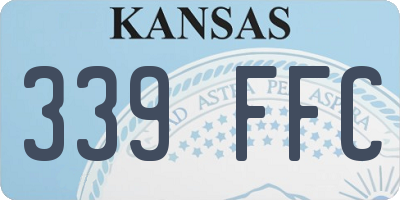 KS license plate 339FFC