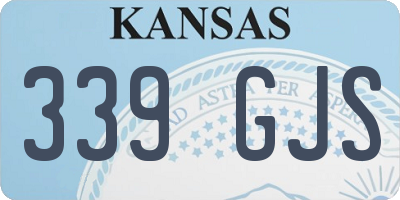 KS license plate 339GJS