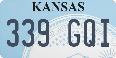 KS license plate 339GQI