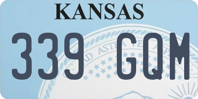 KS license plate 339GQM