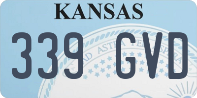 KS license plate 339GVD