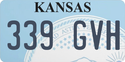 KS license plate 339GVH