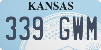 KS license plate 339GWM