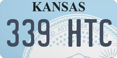 KS license plate 339HTC