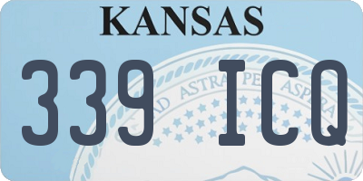 KS license plate 339ICQ