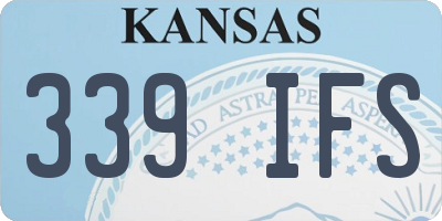 KS license plate 339IFS