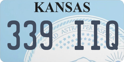 KS license plate 339IIQ