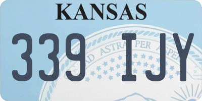 KS license plate 339IJY