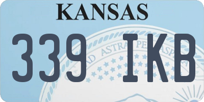 KS license plate 339IKB