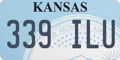 KS license plate 339ILU