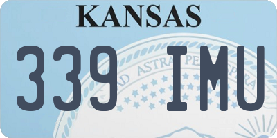 KS license plate 339IMU