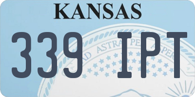 KS license plate 339IPT