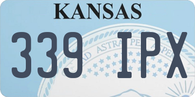 KS license plate 339IPX
