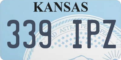 KS license plate 339IPZ