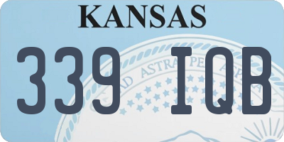 KS license plate 339IQB