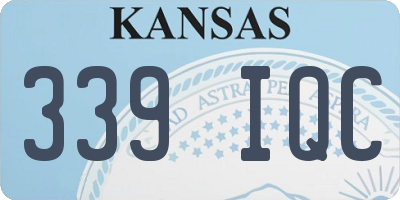 KS license plate 339IQC