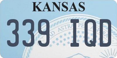 KS license plate 339IQD