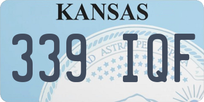 KS license plate 339IQF