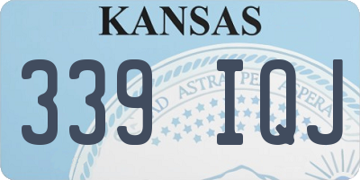 KS license plate 339IQJ
