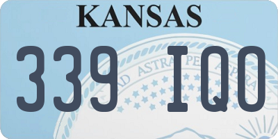 KS license plate 339IQO
