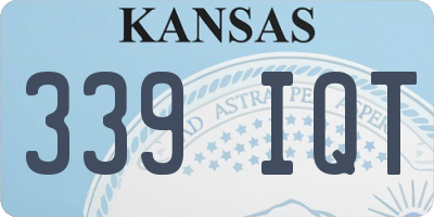 KS license plate 339IQT