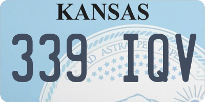 KS license plate 339IQV