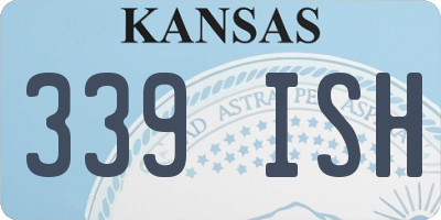KS license plate 339ISH