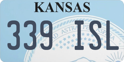 KS license plate 339ISL