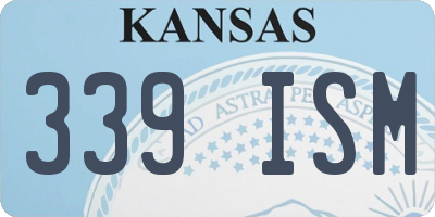 KS license plate 339ISM