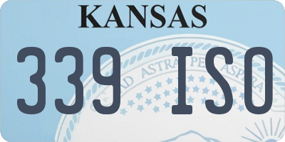 KS license plate 339ISO