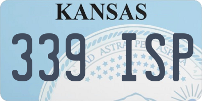 KS license plate 339ISP