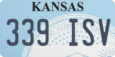 KS license plate 339ISV