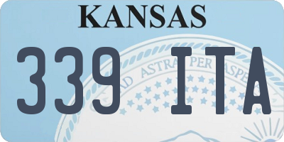 KS license plate 339ITA