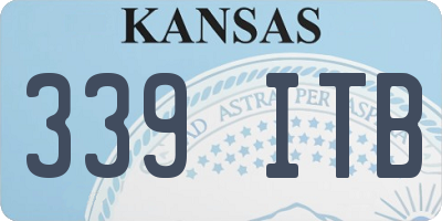 KS license plate 339ITB